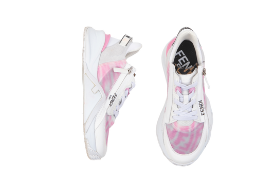 FENDI SNEAKER FLOW LOW TOPS PINK NYLON