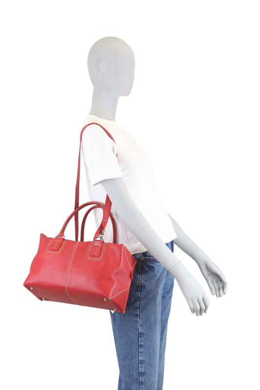 TODS BOLSA VERMELHA COM ALÇA LONGA