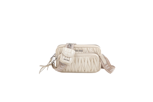MIU MIU ARCADIE MINI MATELASSE TALCO