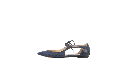 JIMMY CHOO SCARPIN ABERTO DENIM