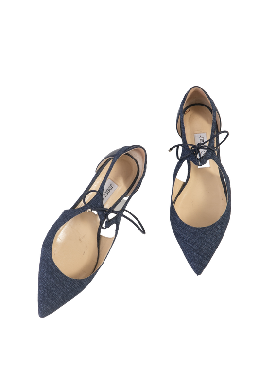 JIMMY CHOO SCARPIN ABERTO DENIM