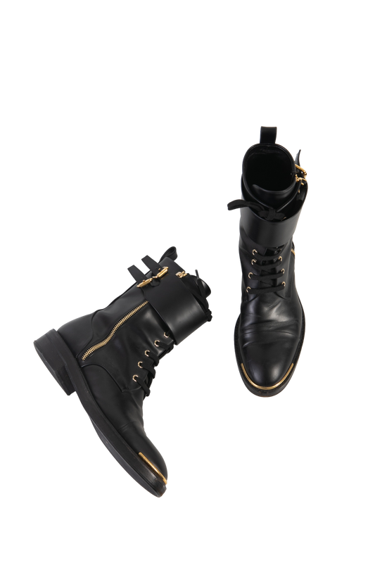 LOUIS VUITTON ANKLE BOOT BLACK COM FIVELA
