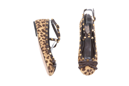 DESAPEGO MICA ROCHA VALENTINO BALLET RCKT LEOPARD - 35 1/2 BR