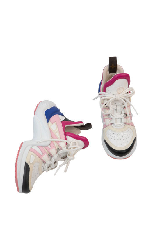 LOUIS VUITTON SNEAKER ARCHLIGHT NAVY PINK IVOIRE