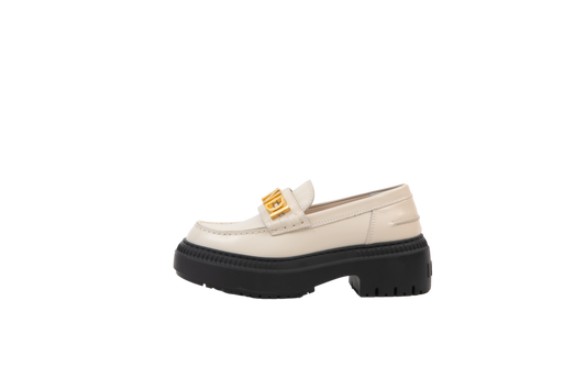 FENDI MOCASSIM LOGO FENDIGRAPHY B&W