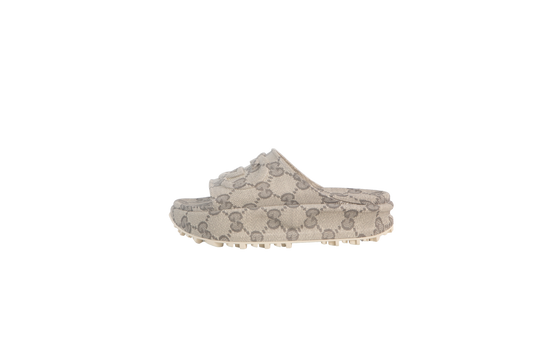 GUCCI SANDAL GG PLATFORM HEELS