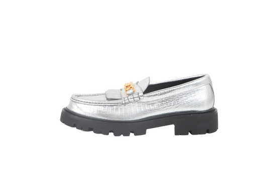 CELINE MOCASSIM MARGARET CHAIN TRIOMPHE SILVER - 35 BR