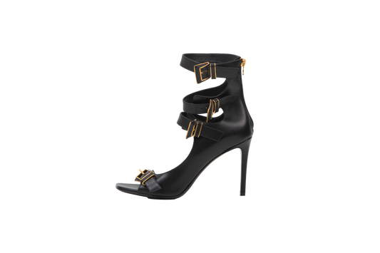 BALMAIN SALTO TIRA GOLD METAL BLACK
