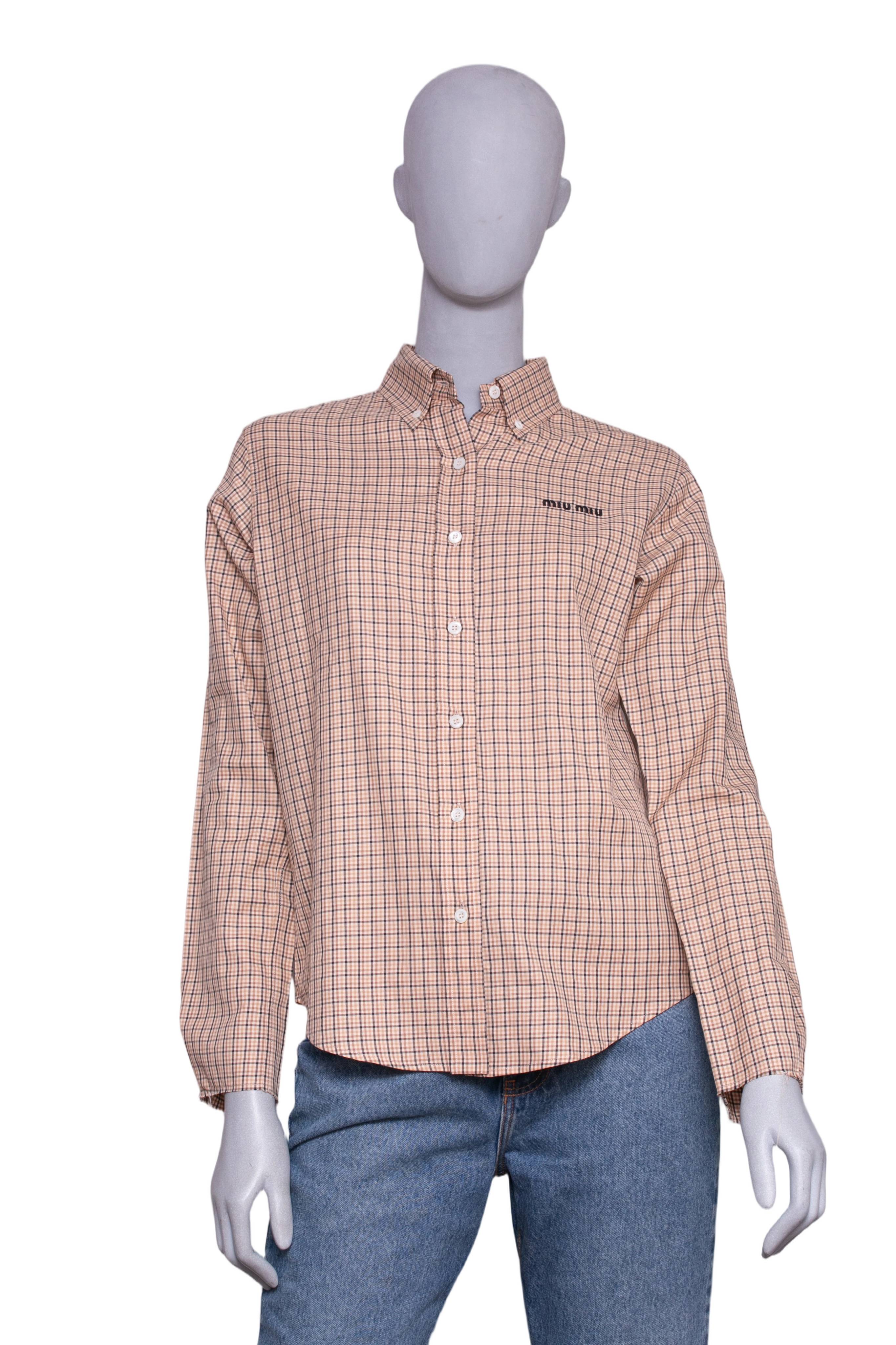 MIU MIU SHIRT LONG SLEEVE CHECKERED – Troca de Luxo