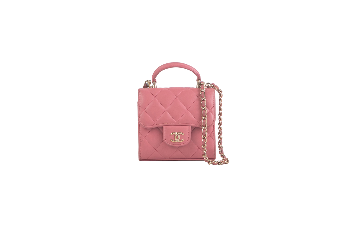 CHANEL MICRO TIMELESS PINK TOP HANDLE