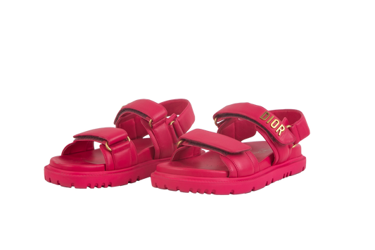 CHRISTIAN DIOR SANDAL DIORACT PINK LAMBSKIN