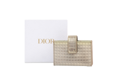 CHRISTIAN DIOR WALLET 30 MONTAIGNE LEATHER GOLD