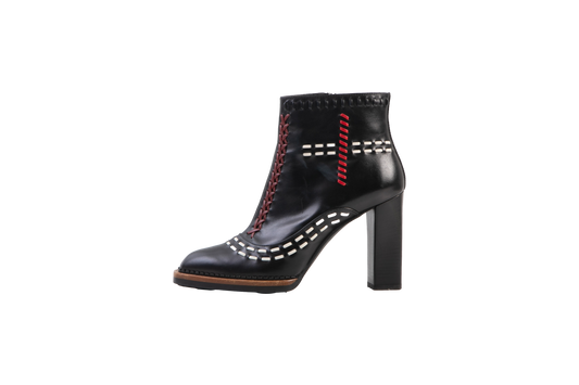 TODS BOTA CANO MEDIO PESPONTO TRICOLOR