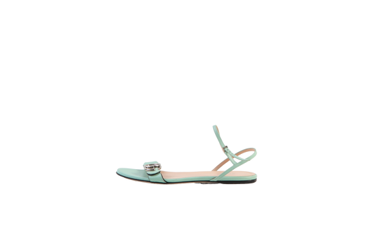 GUCCI SANDALIA GG MARMONT VERDE
