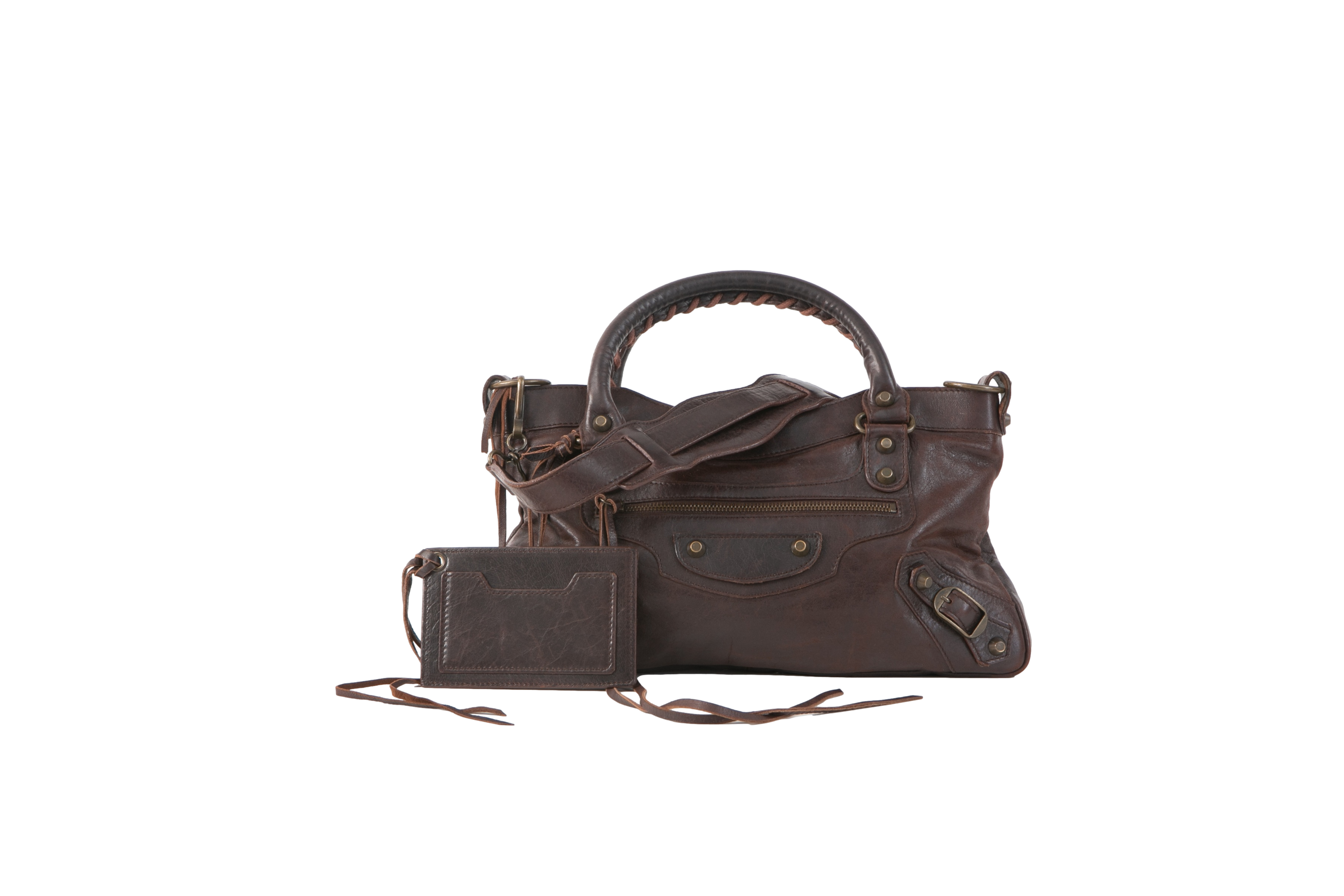 BALENCIAGA MOTOCROSS CLASSIC CITY BROWN β Troca de Luxo