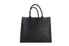 CHRISTIAN DIOR BOOK TOTE LEATHER ALL BLACK