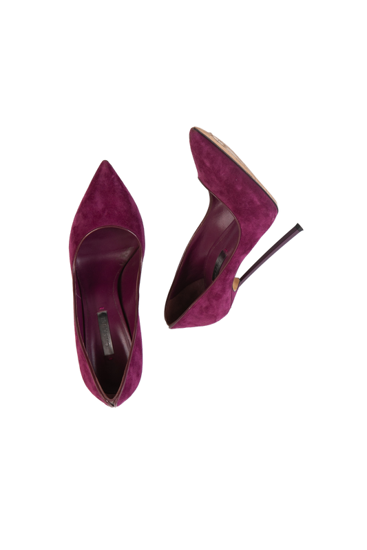 DESAPEGO THASSIA NAVES CASADEI SCARPIN SUEDE ROXO