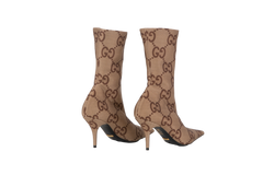 GUCCI ANKLE BOOT GG MONOGRAM BEIGE