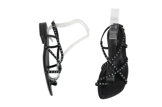 DESAPEGO GRAZI MASSAFERA LV SANDAL STRAPS BLACK - 38 BR