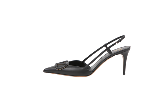 VALENTINO SALTO VLOGO SLINGBACK BLACK