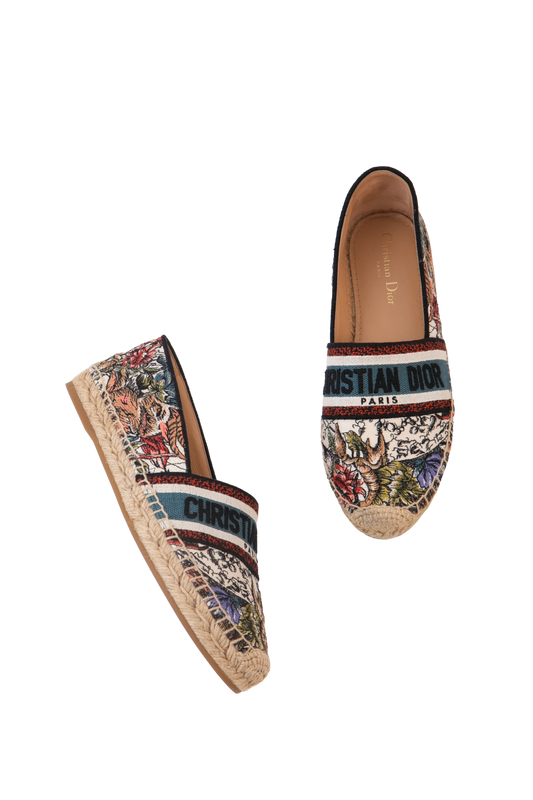 CHRISTIAN DIOR ESPADRILLE GRANVILLE MULTICOLOR - 38 BR