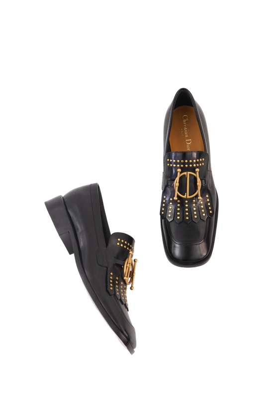 CHRISTIAN DIOR LOAFER DIRECTION BLACK - 38 1/2 BR