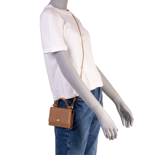 DESAPEGO GABI SILVAROLLI DOLCE & GABBANA MINI BEGE WALLET ON CHAIN