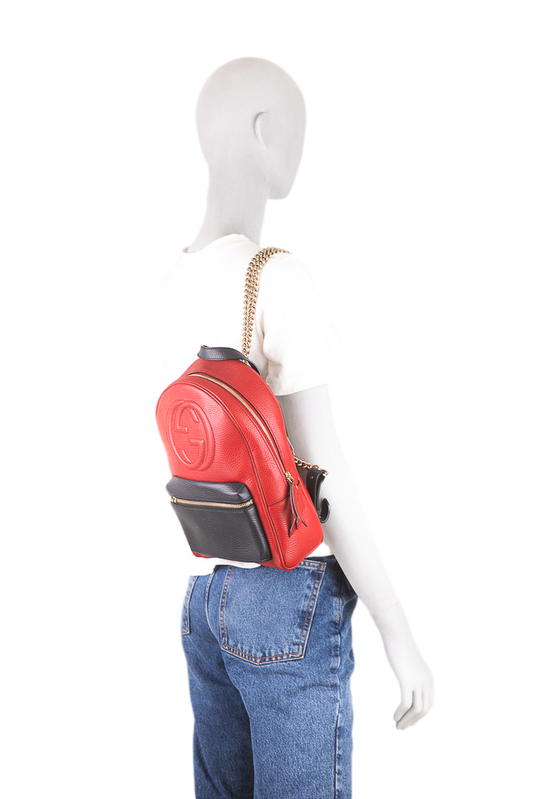 GUCCI MOCHILA BICOLOR RED NAVY