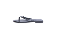 HERMÈS SANDAL MISS CALFSKIN BLACK - 38 BR