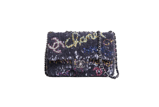 CHANEL CLASSIC SF NEW MINI SEQUINS CC MULTICOLOR
