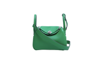 HERMÈS MINI LINDY 20 CLEMENCE VERT BAMBOO