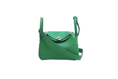 HERMÈS MINI LINDY 20 CLEMENCE VERT BAMBOO