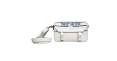 DIOR DIORCAMP SMALL MESSENGER WHITE & BLACK
