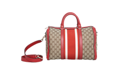 GUCCI BOSTON MEDIUM GG CANVAS & RED FIRE