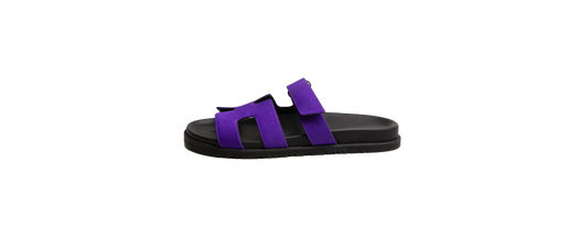 HERMÈS CHYPRE SANDAL VIOLET MAJORETTE - 39 BR