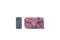 GUCCI GG MARMONT MEDIUM PINK CANVAS