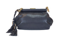 PRADA SHOULDER BLACK CORRENTE TASSEL LEATHER