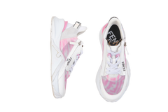 FENDI SNEAKER FLOW LOW TOPS PINK NYLON