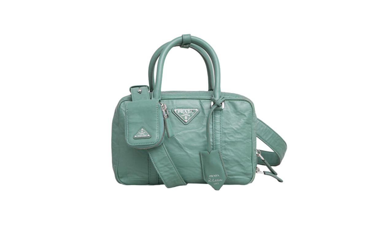 PRADA RE-EDITION 2001 NAPPA SAGE GREEN