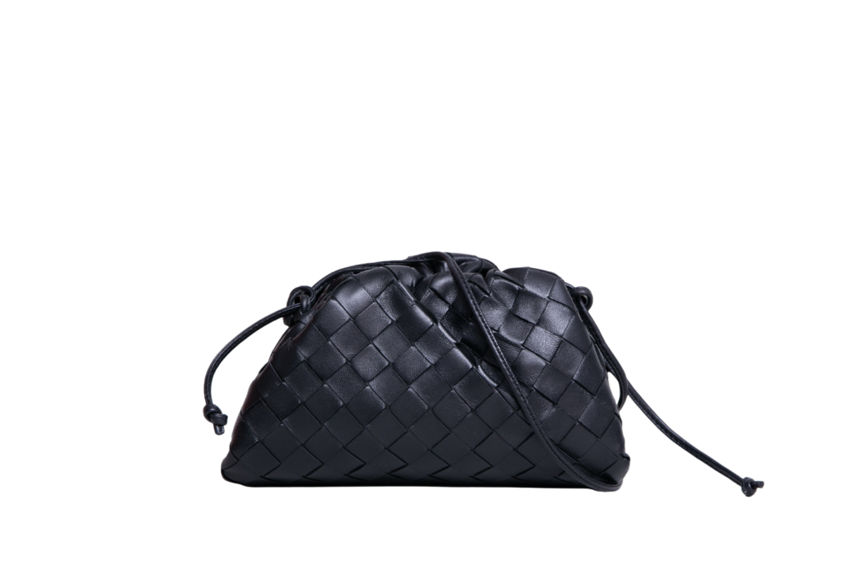 BOTTEGA MINI POUCH INTRECCIATO BLACK