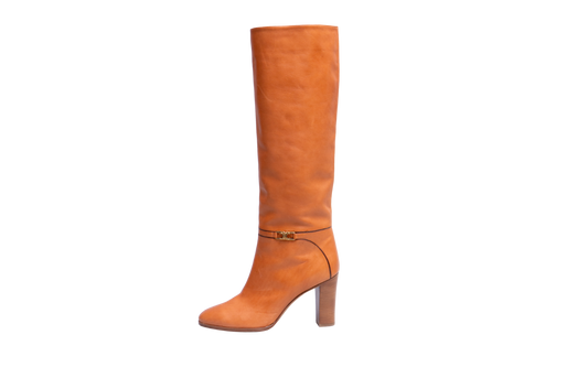 CELINE CLAUDE BOOTS TRIOMPHE CARAMEL - 40 BR