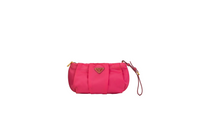 PRADA SATIN CLUTCH NYLON PEONIA