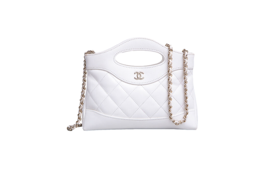 CHANEL 31 NANO BAG LEATHER WHITE