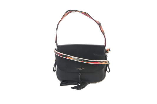 CHRISTIAN DIOR DIORODEO BLACK ALÇA CANVAS