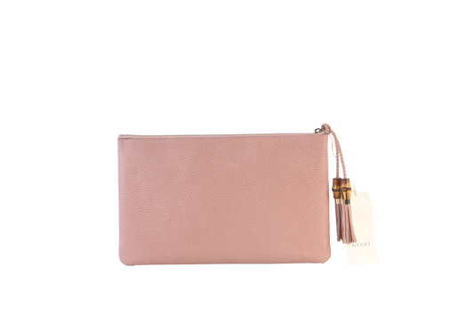 GUCCI CLUTCH BAMBOO ENVELOPE ROSA BLUSH