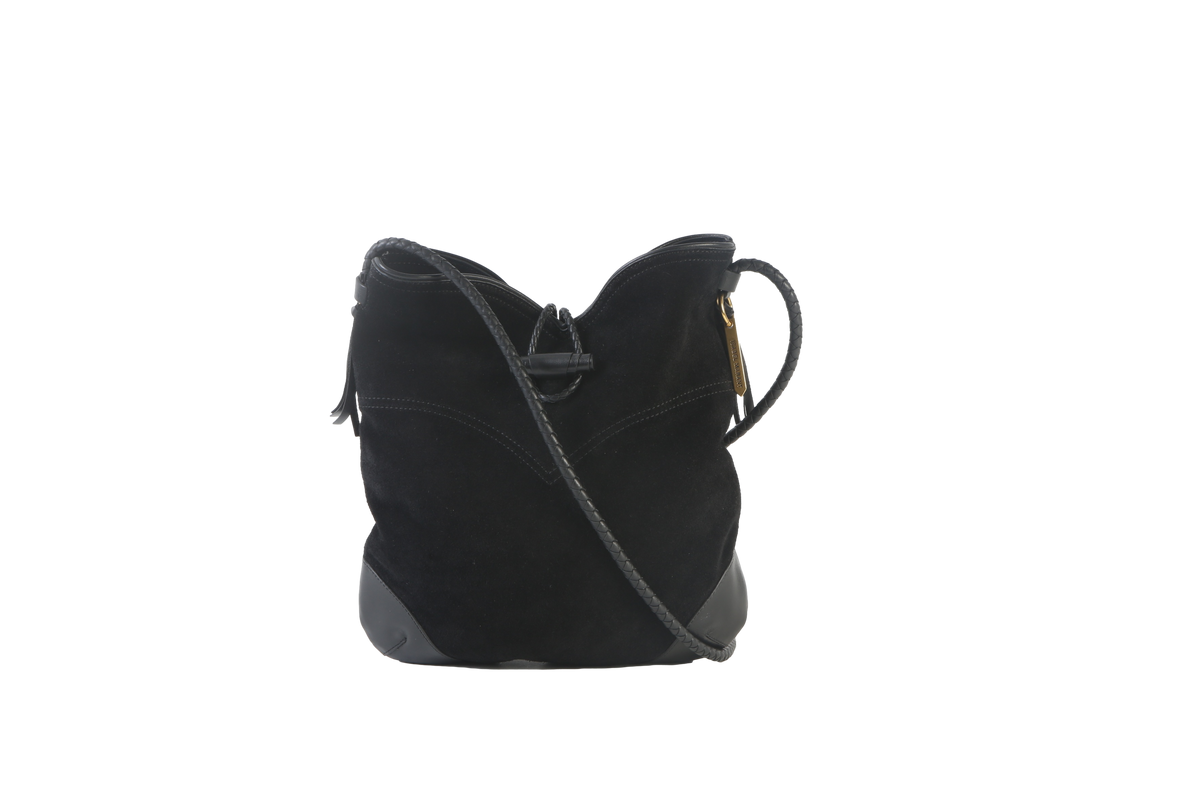 ISABEL MARANT SUEDE BLACK CROSSBODY