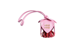 MIU MIU LEATHER TRICK PINK/RED CHARM