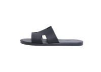 HERMÈS IZMIR SANDAL NOIR LÉZARD - 40 BR