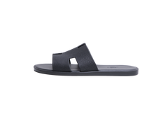 HERMÈS IZMIR SANDAL NOIR LÉZARD - 40 BR