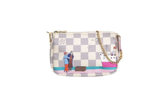 LV POCHETTE ACESSOIRES TRANSATLANTIQUE DAMIER AZUR